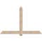 Ekena Millwork Eugene Smooth Timber Gable Bracket, Douglas Fir, 72"W x 48"H x 1 1/2"D x 5 1/2"F, 16/12 Pitch GBW072X48X0206EUG00SDF - alternate 1